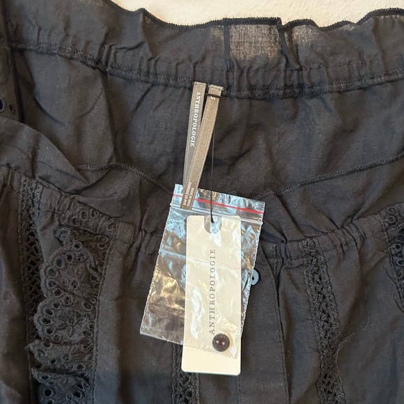 NWT By Anthropologie Puff Sleeve Eyelet Top - Picture 6 of 8